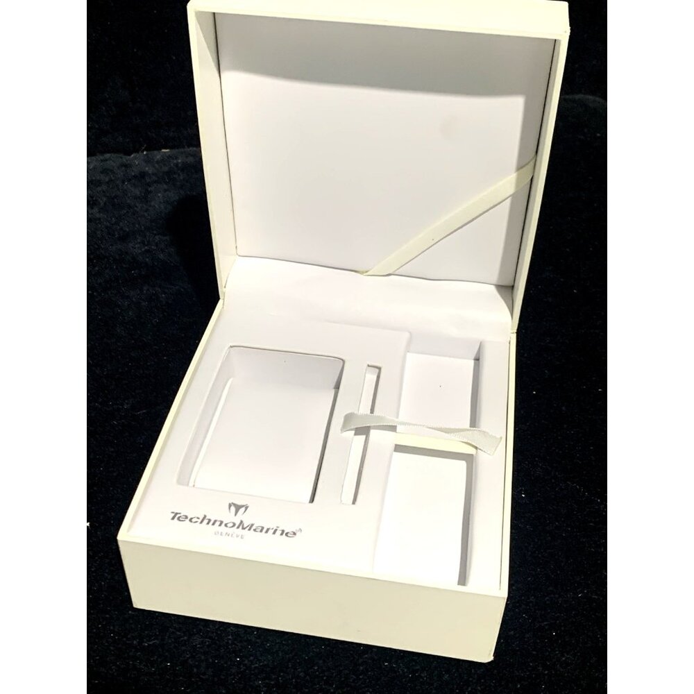 Technomarine Watch Box Presentation White Cardboard Empty